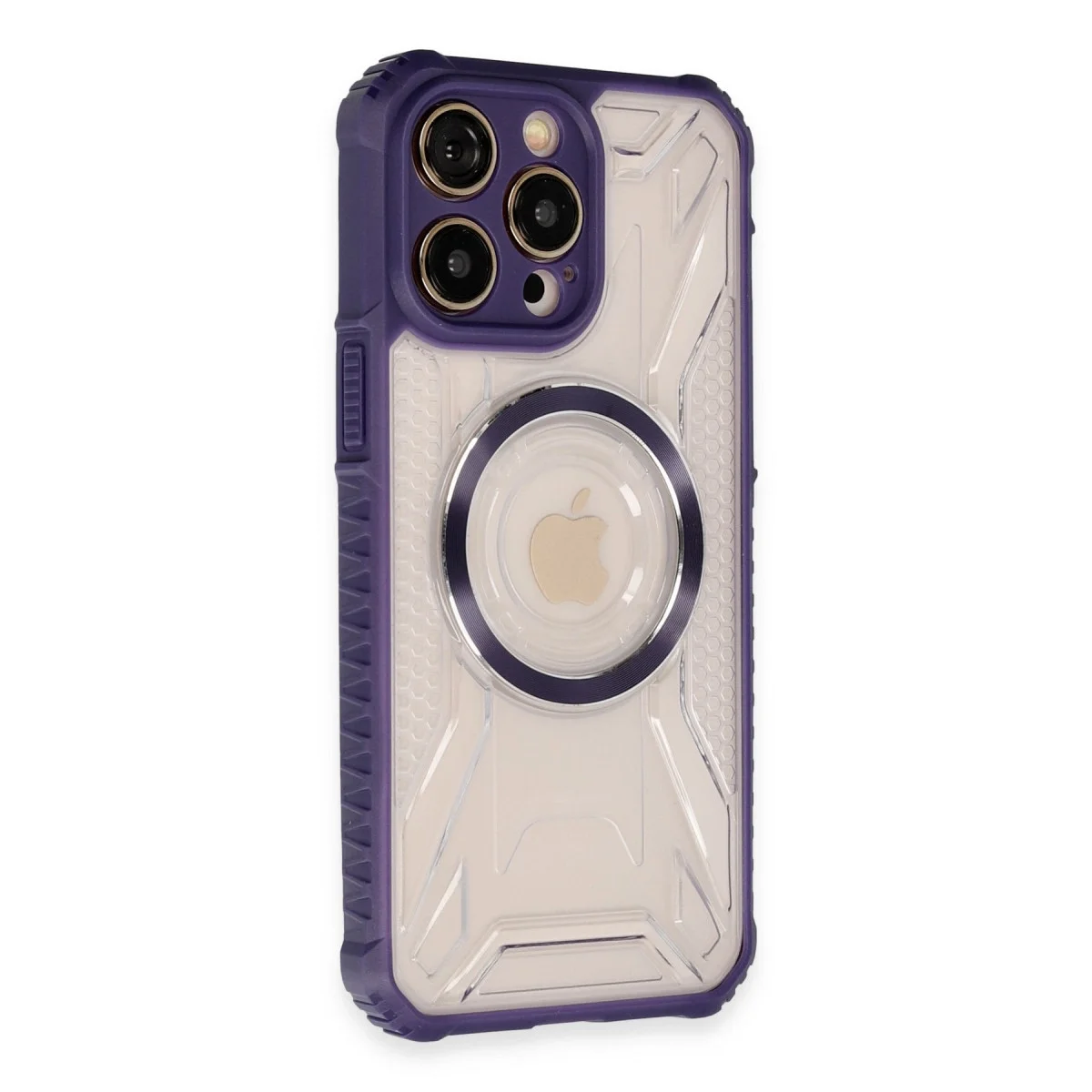 Apple İphone 14 Pro Max Kılıf Prag Magneticsafe Kapak - Derin Mor görsel 2