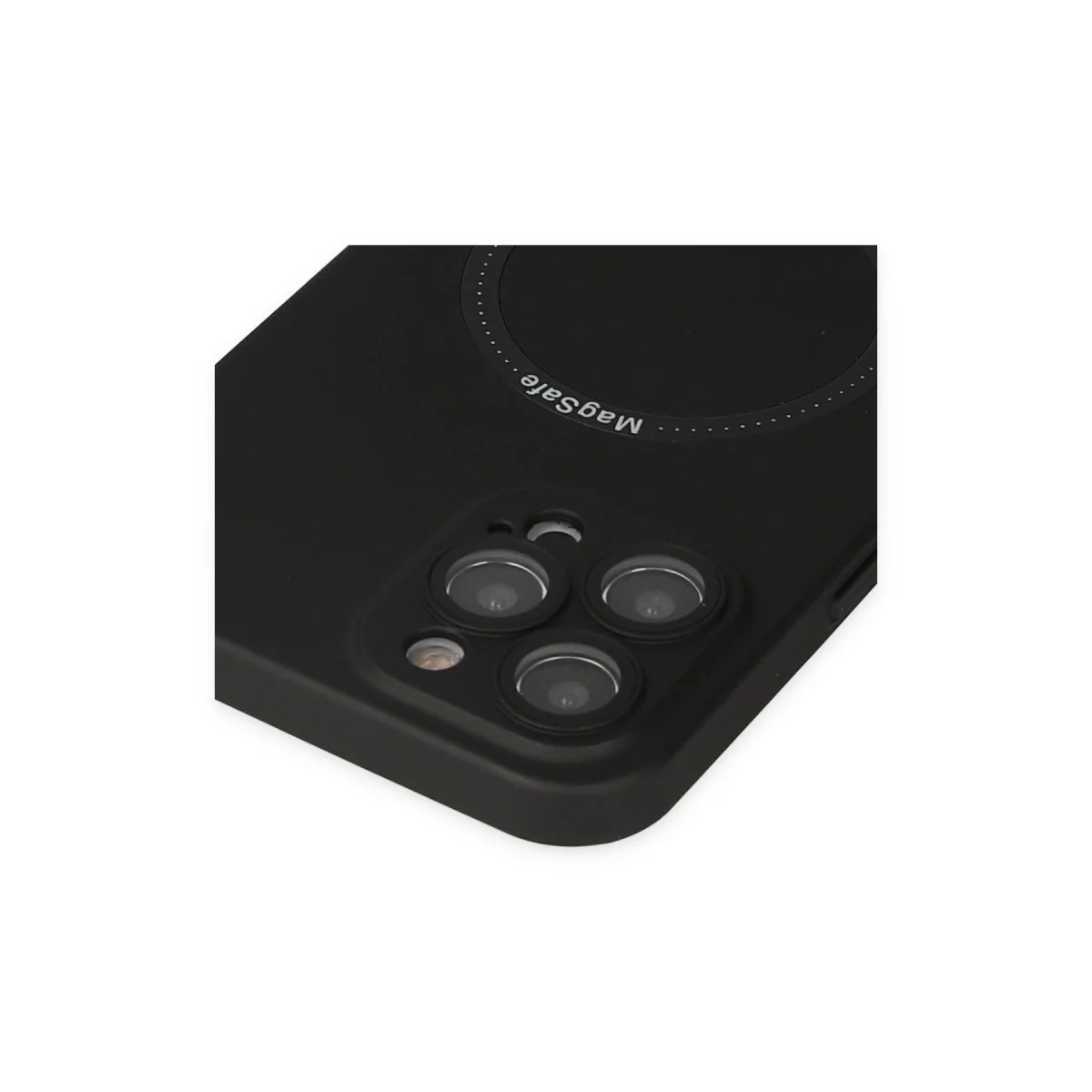 Apple İphone 12 Pro Kılıf Jack Magneticsafe Lens Silikon - Siyah görsel 4