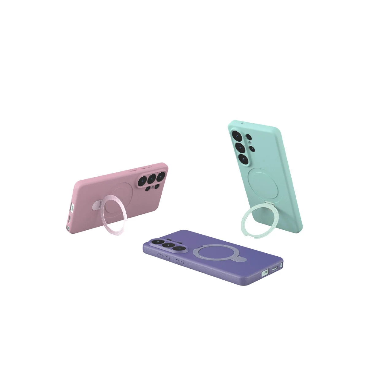 Samsung Galaxy S26 Ultra Regal Magsafe Standlı Kapak - Lacivert görsel 4
