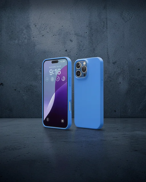 Apple İphone 16 Pro Kılıf First Silikon - Mavi