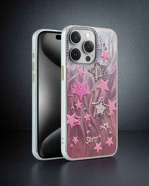 Apple İphone 14 Pro Kılıf Blade Aynalı Desenli Kapak - Desen 7