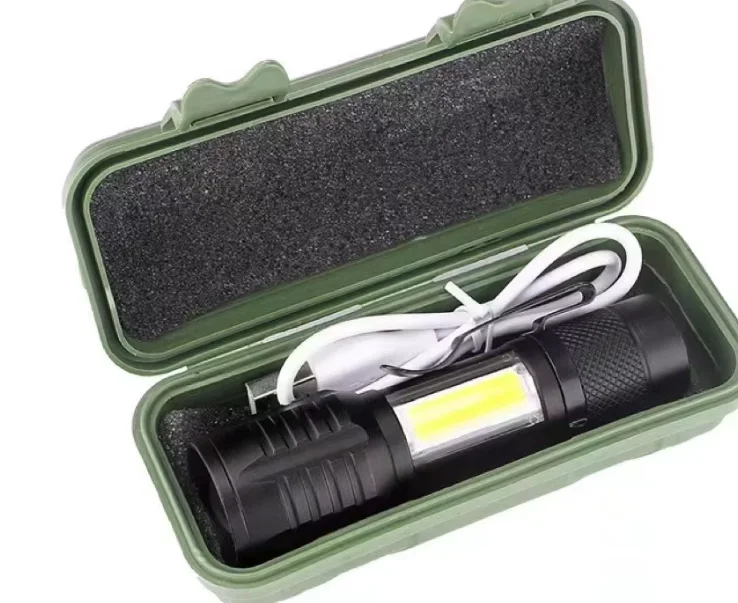 Wison Ws-5454 Taktik El Feneri Usb Şarj Edilebilir Kamp Feneri Cob Zumlanabilir ni Taşınabilir El Feneri görsel 2