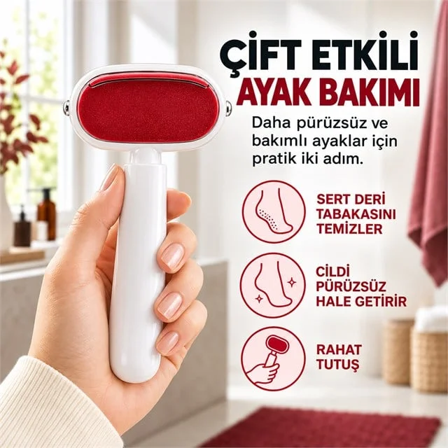 SN-39101 Çift Taraflı Ayak Törpüsü Nasır Ölü Deri Temizleyici görsel 2