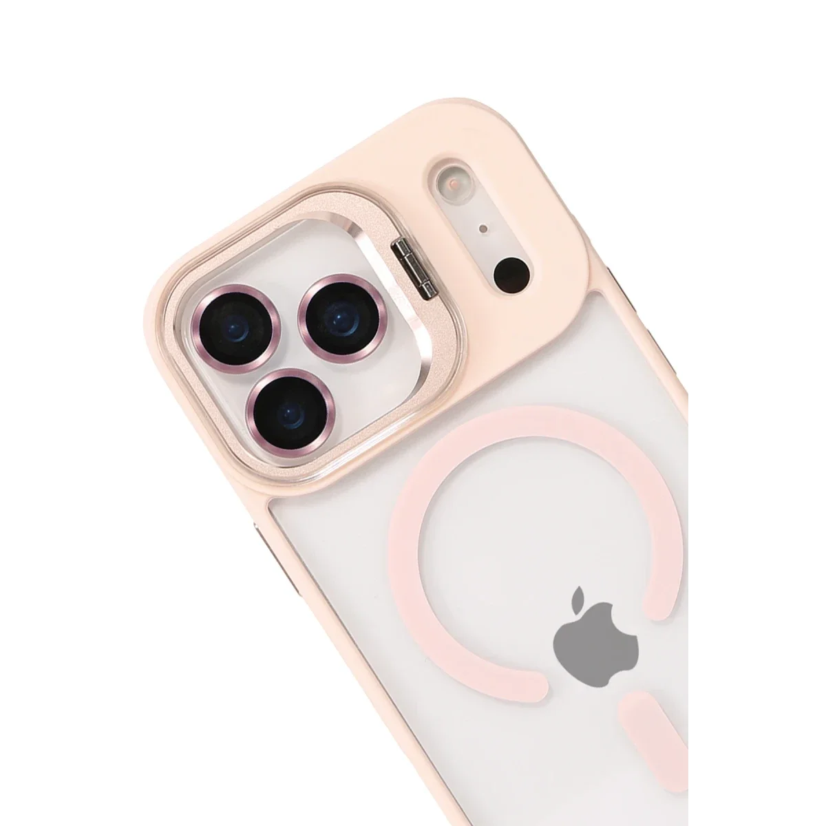 Joko Apple iPhone 17 Pro Max Remim Lensli Magsafe Standlı Kapak - Pembe görsel 3