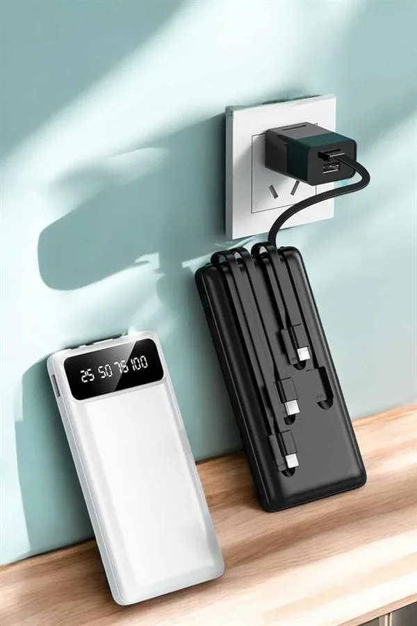 Powerbank 20.000 Mah Dijital Göstergeli LCD Ekran Uzun Pil Ömrü Yeni Nesil görsel 3