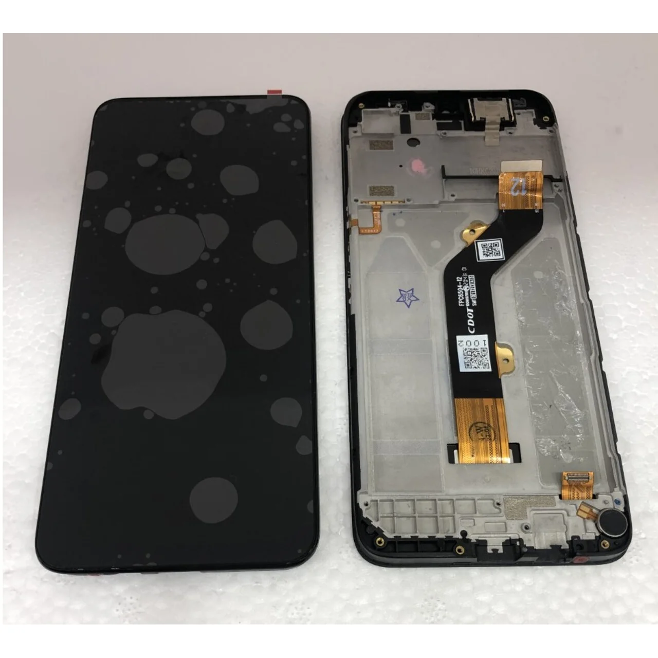 infinix Hot 10T Uyumlu Dokunmatik Ekran (Siyah) görsel 2