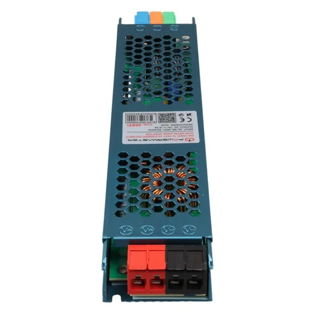 PM-26831 12 Volt 12.5 Amper 150 Watt Slim Metal Kasa Adaptör 238x50x23mm görsel 3