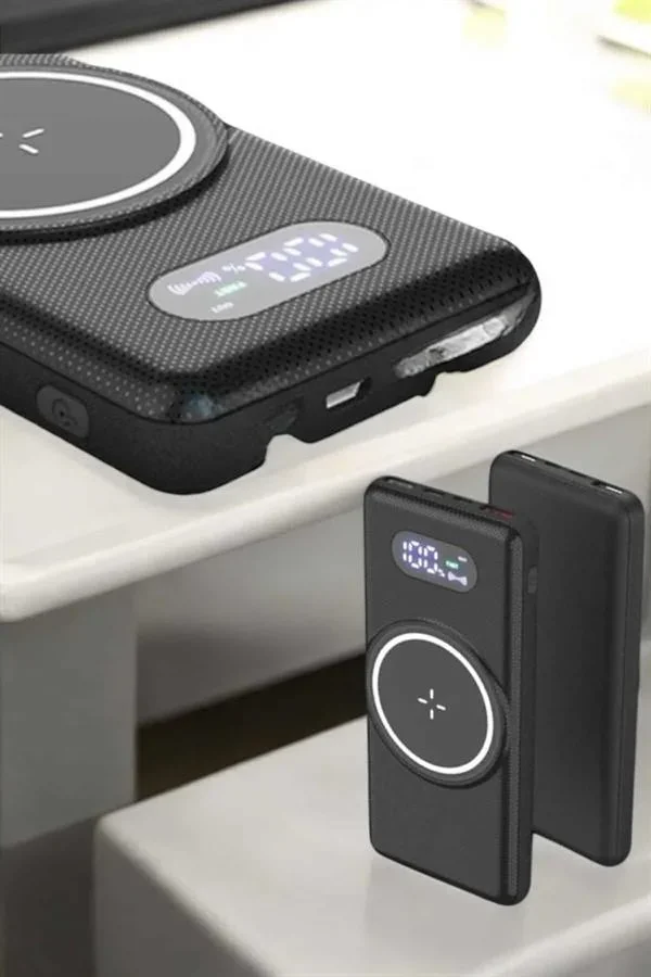 Powerbank Taşınabilir 10.000 Mah Hızlı Şarj Dijital Göstergeli görsel 2