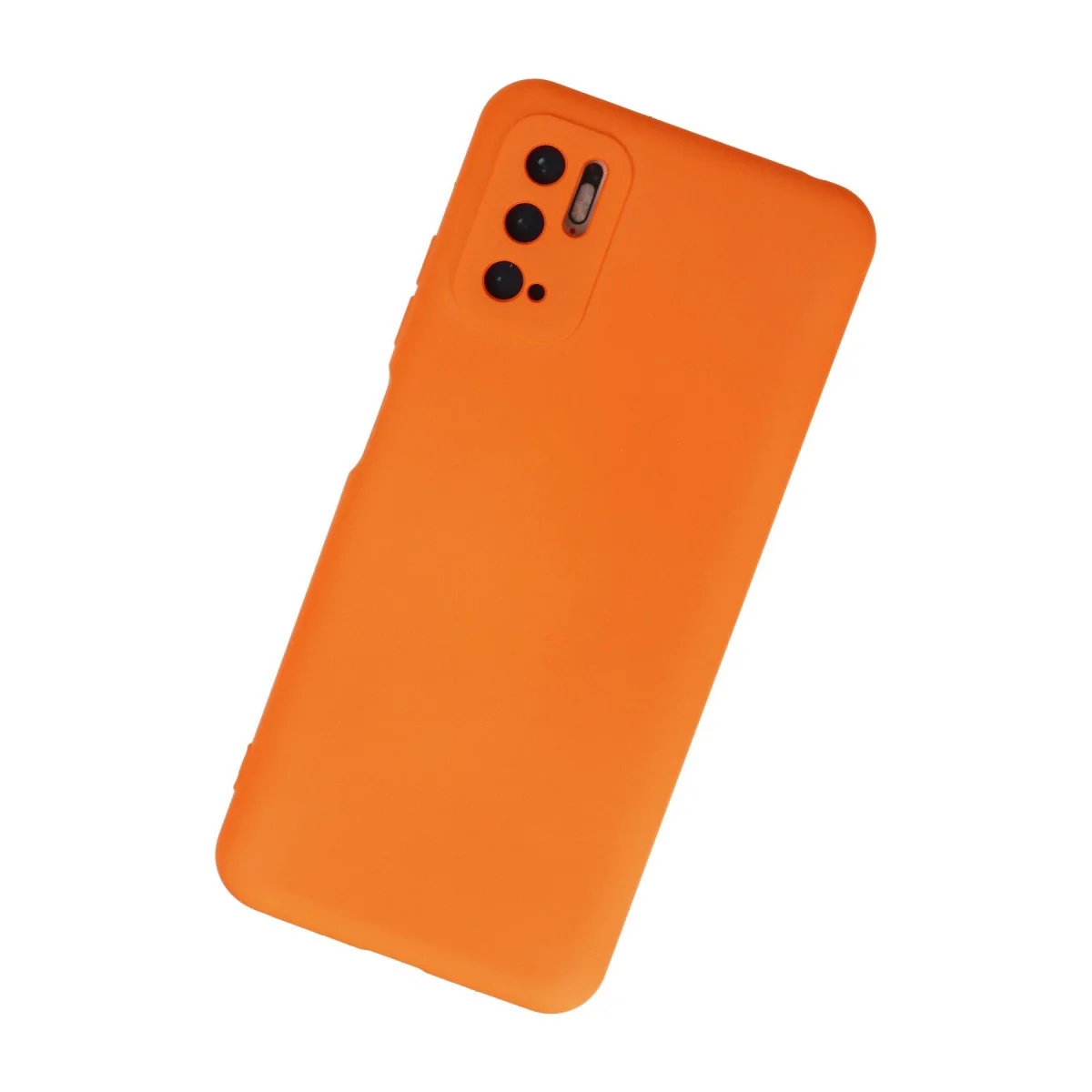Xiaomi Redmi Note 10 5g Kılıf Nano İçi Kadife Silikon - Turuncu görsel 3