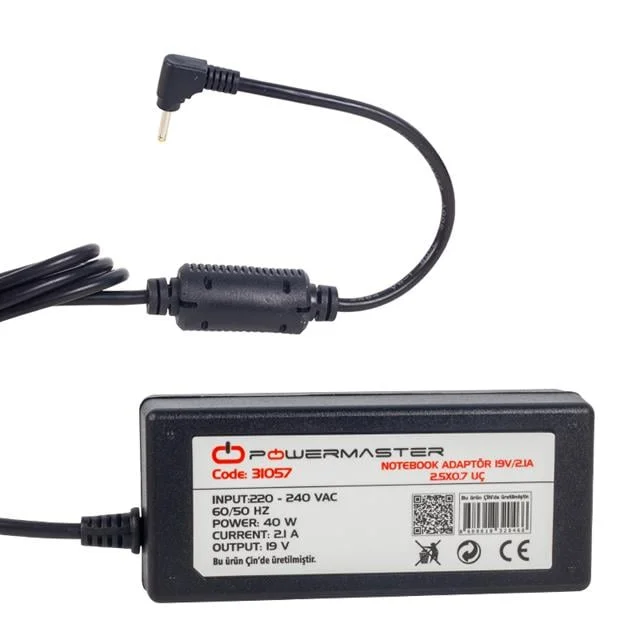 PM-31057 Asus Uyumlu 19 Volt - 2.1 Amper 2.5*0.7 Mm Uçlu Notebook Adaptör görsel 2