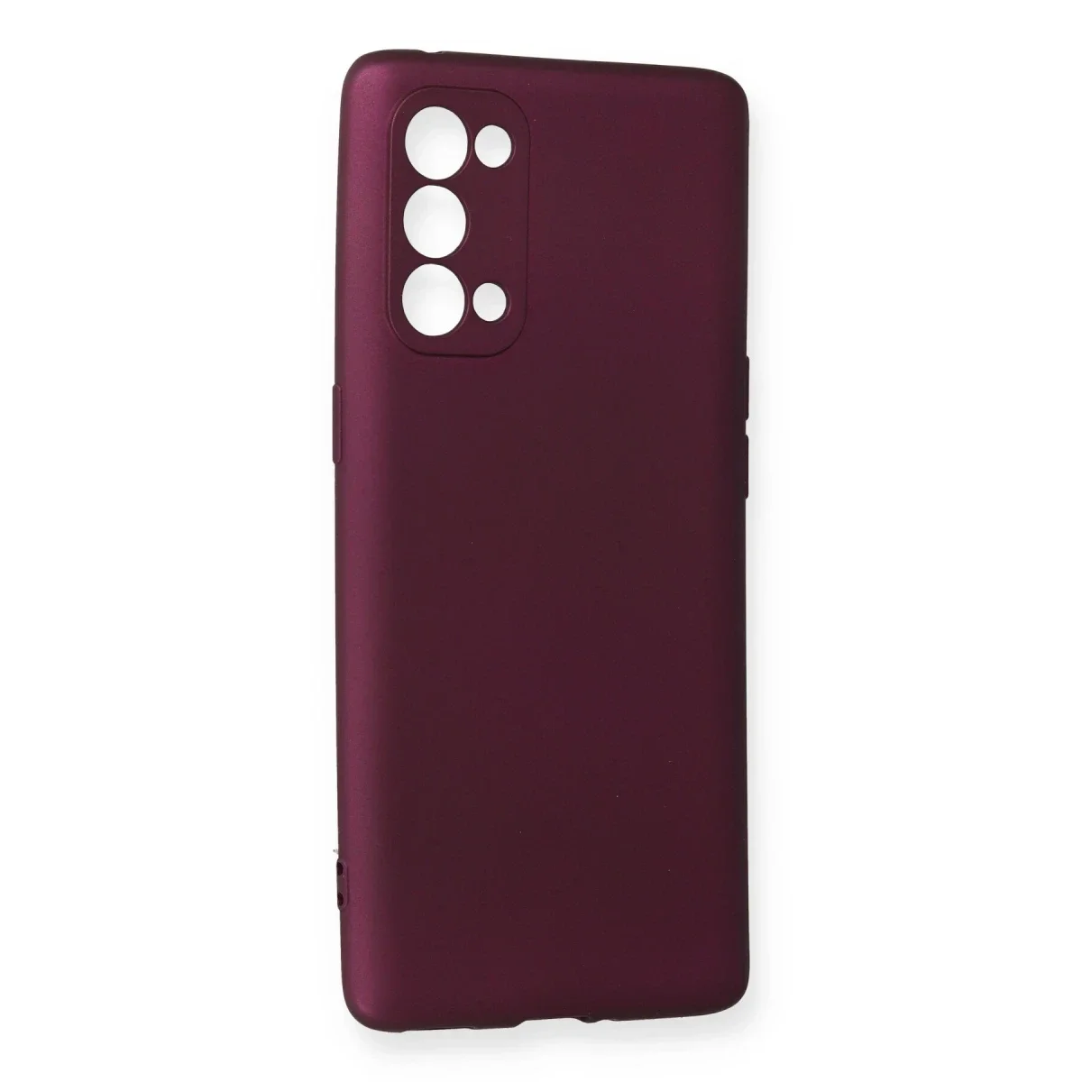 Oppo Reno 5 Pro Kılıf First Silikon - Mürdüm görsel 2