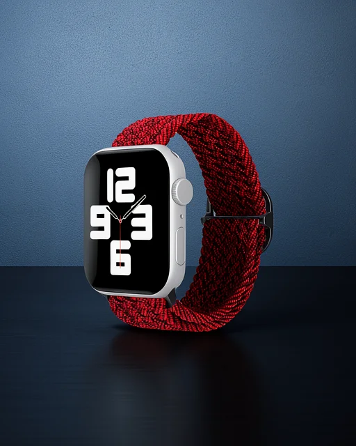 Apple Watch 38mm Kordon - Siyah-bordo