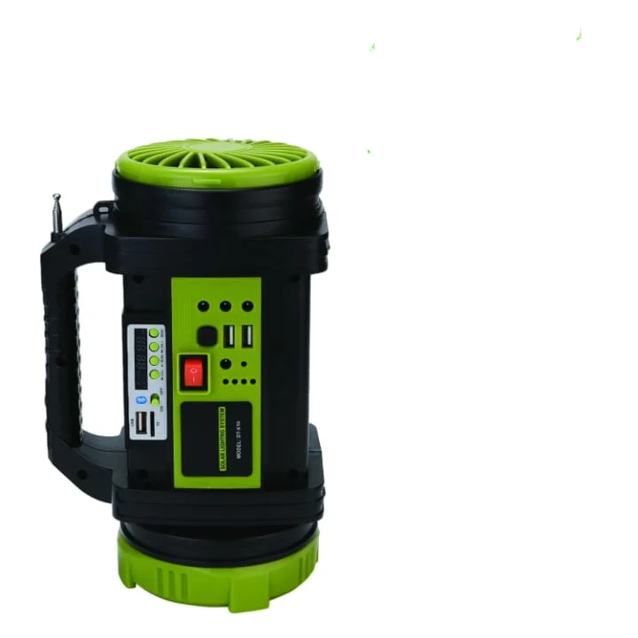 Wıson WS-5683 Şarjlı 30w Solar Şarjlı Ev Aydınlatma Seti Radyo Ve Fan Powebank görsel 3