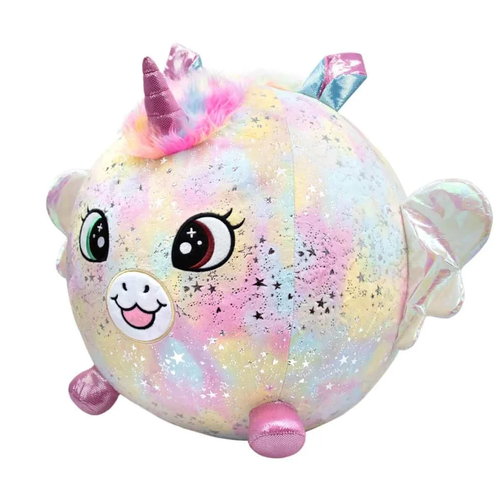 Şişme Peluş Unicorn XXL Shiny Corns S2 görsel 2