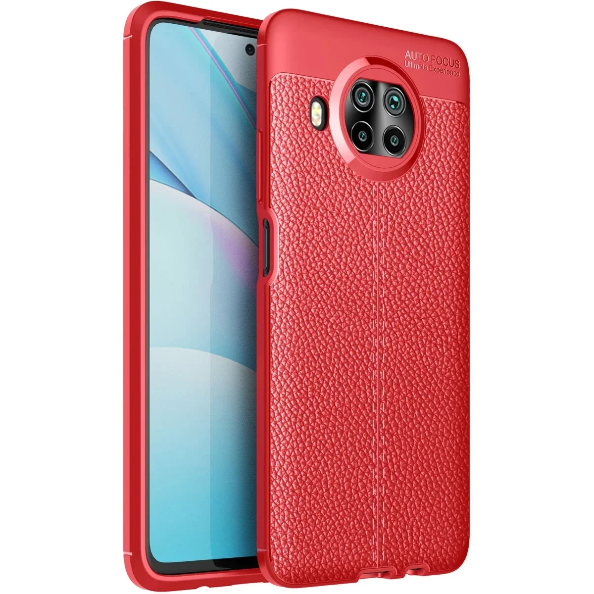 Xiaomi Mi 10T Lite Kılıf Auto Focus Kapak - Kırmızı