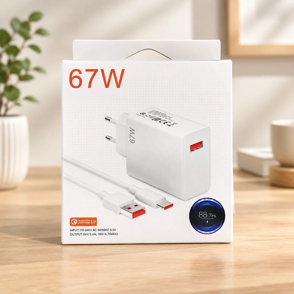 67 W Şarj Başlığı ve Kablo