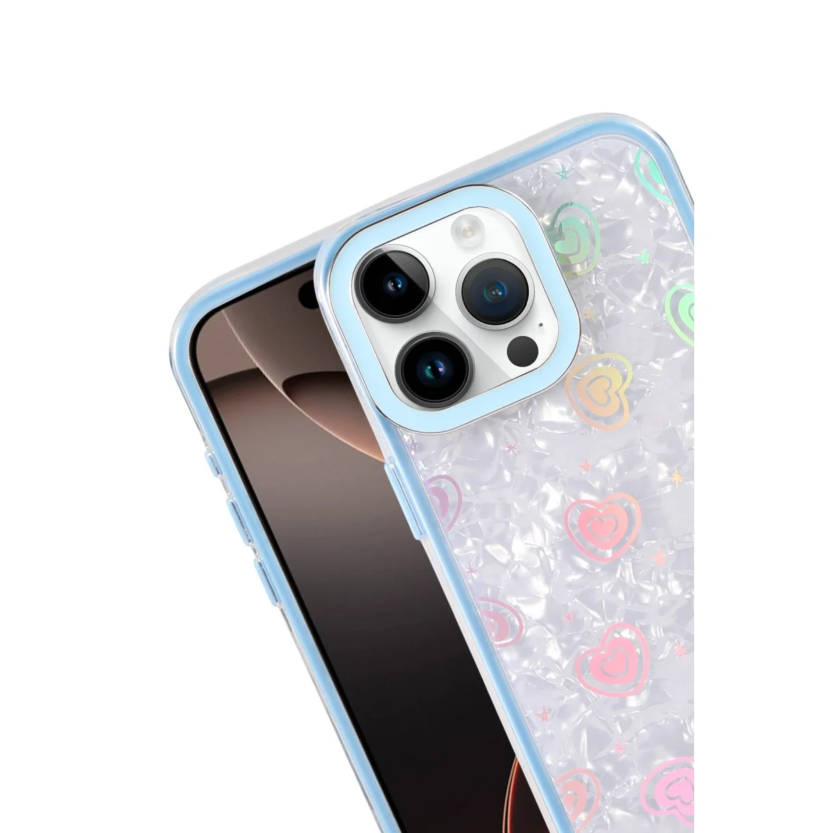 Apple İphone 16 Pro Max Lumi Desenli Kapak - Mavi görsel 2