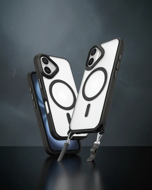 Apple İphone 16 Plus Kılıf Enka Magsafe Silikon Kılıf - Siyah
