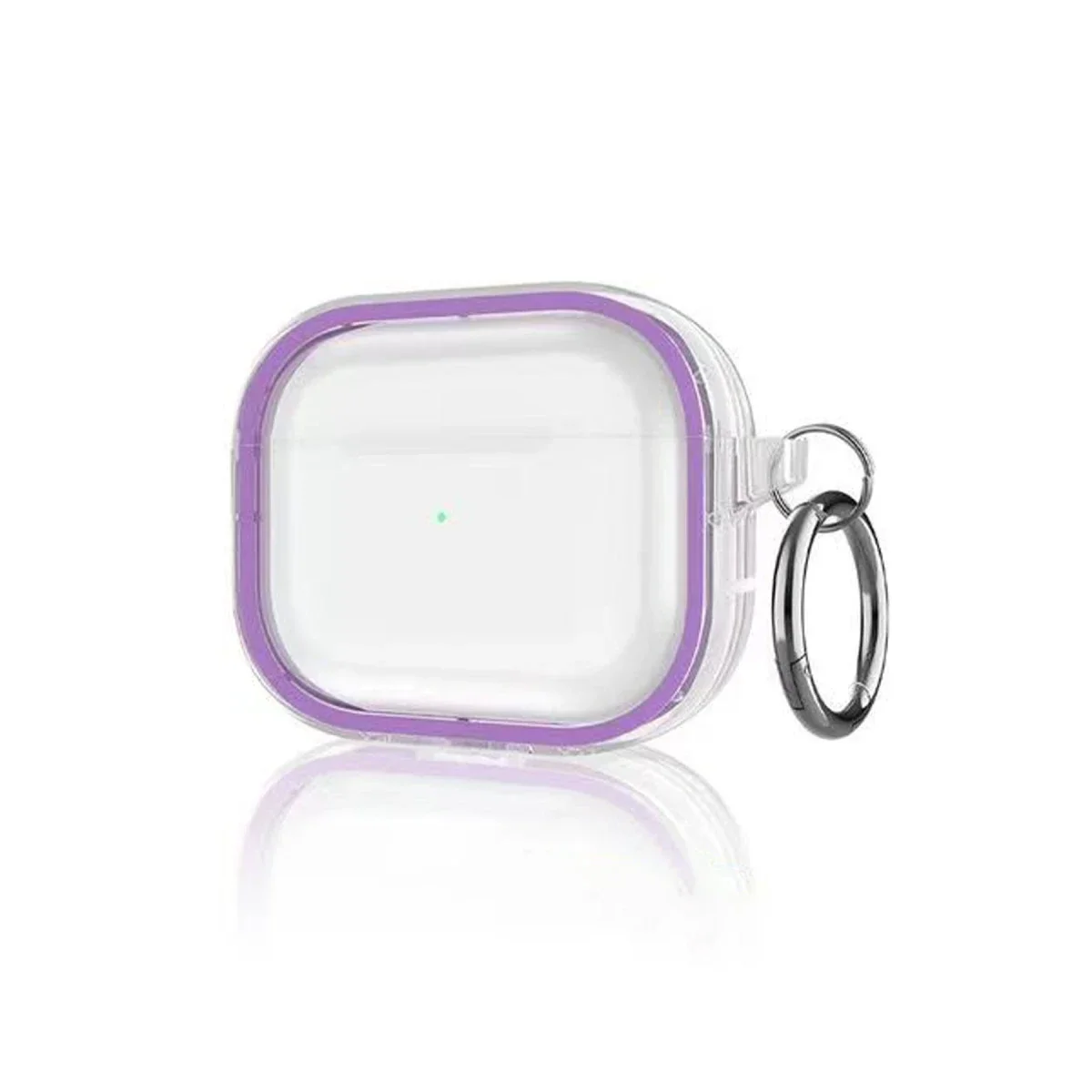 Movenchy Apple Airpods Pro 2 (2.nesil) Shiny Şeffaf Kılıf - Mor
