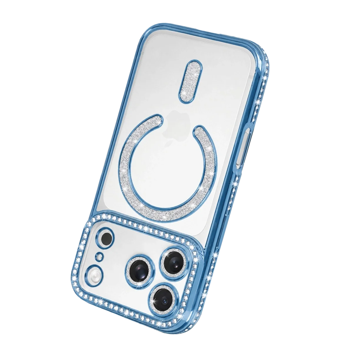 Apple İphone 18 Pro Joke Simli Magneticsafe Kılıf - Sierra Blue görsel 3