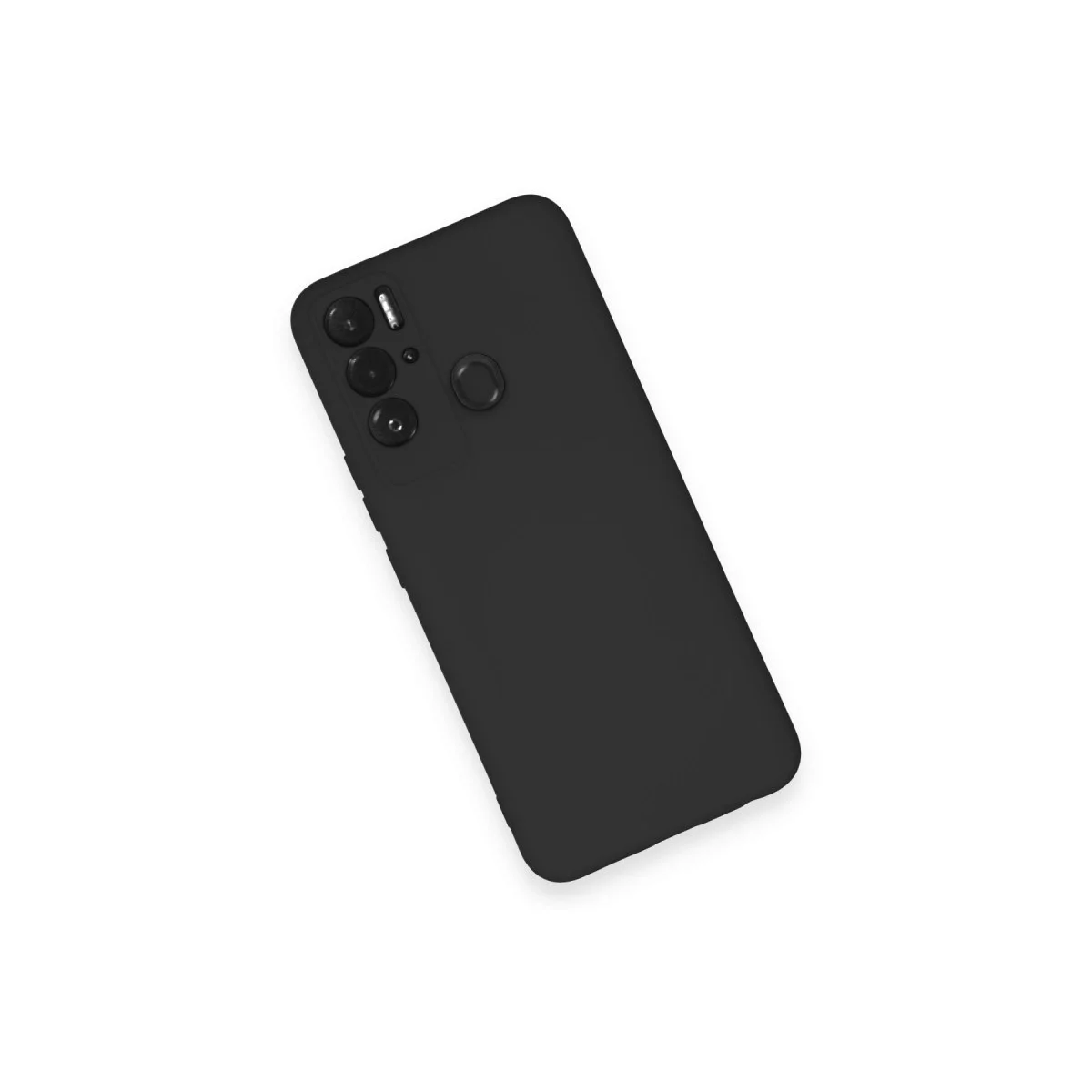 Tecno Pova Neo Kılıf Nano İçi Kadife Silikon - Siyah görsel 3