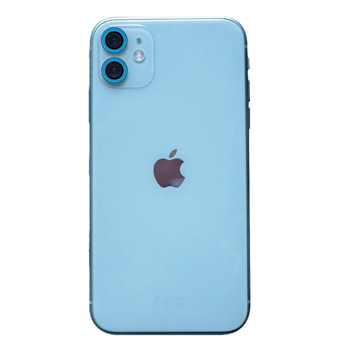 Apple iPhone 11 Neon Fosforlu Kamera Lens - Mavi görsel 3
