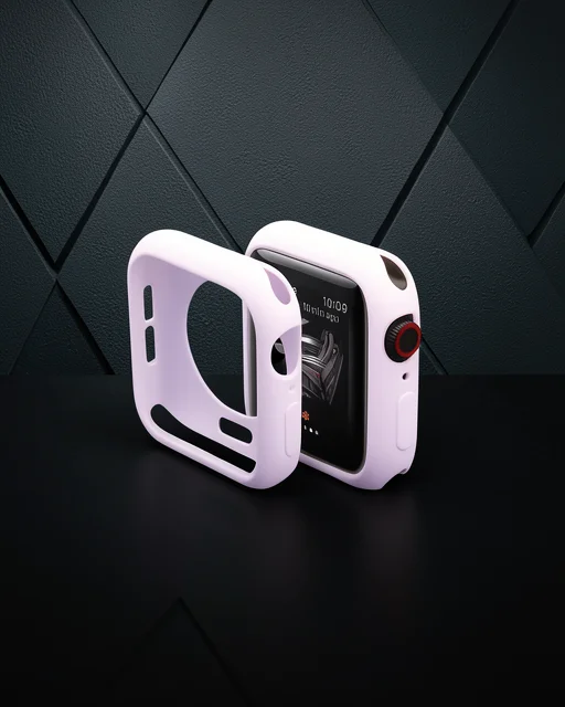 Apple Watch 42mm Silikon Alt Kasa - Lila