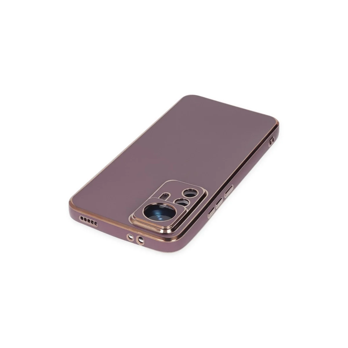 Xiaomi Mi 12t Pro Kılıf Volet Silikon - Mor görsel 4
