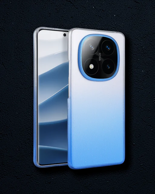 Xiaomi Redmi Note 14 Pro 5g Glossy Kapak - Mavi