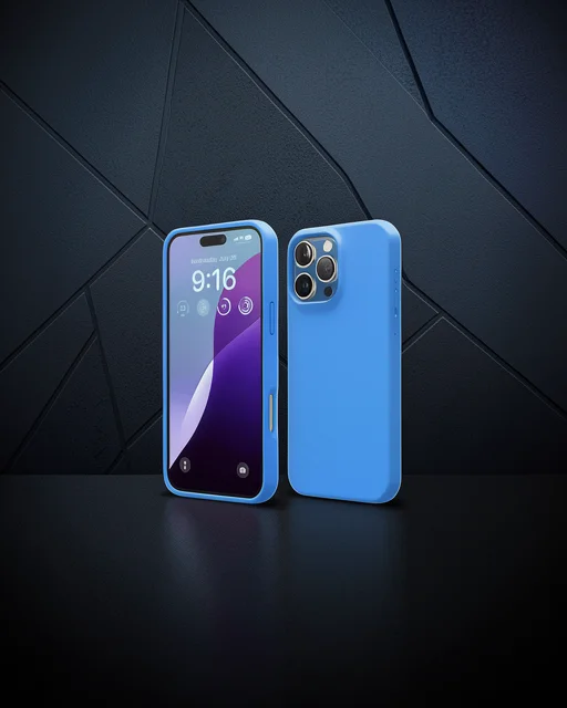 Apple İphone 16 Pro Max Kılıf First Silikon - Mavi