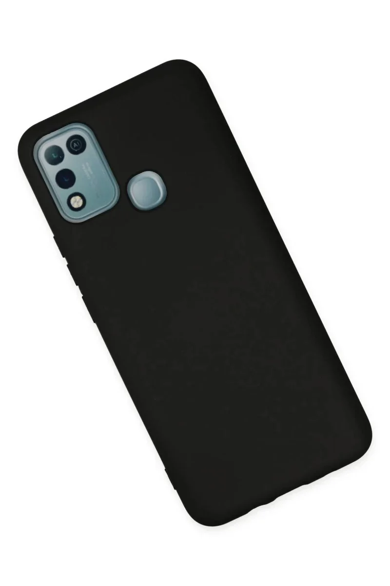 İnfinix Hot 10 Play Kılıf Nano içi Kadife Silikon - Siyah görsel 3