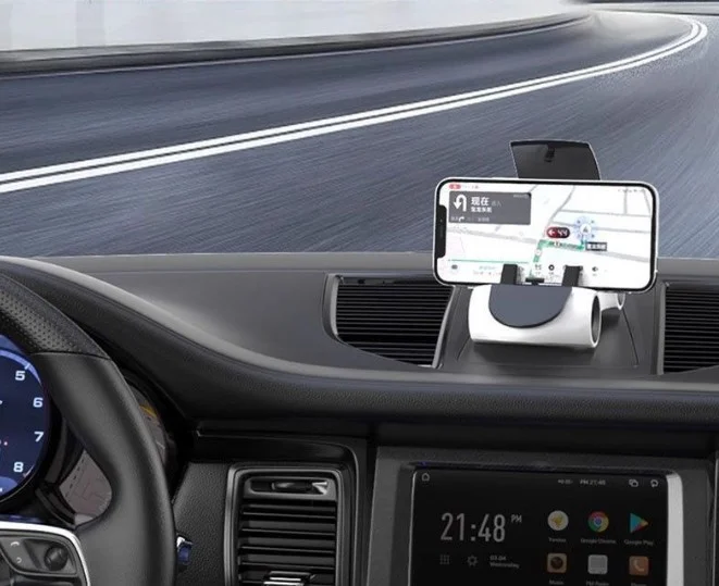 Araba Tasarımlı Araç İçi Telefon Tutucu 360 Dönebilen Ayarlı görsel 5