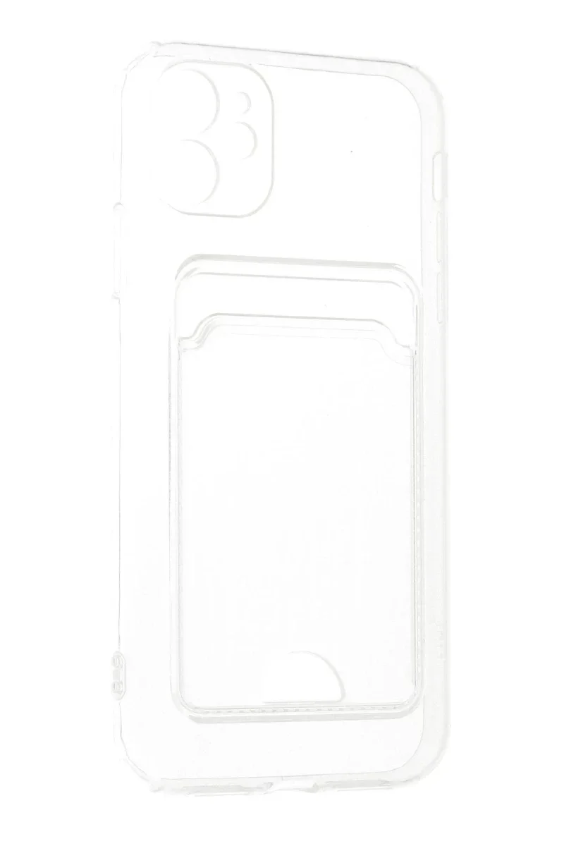 Apple iPhone 11 Kılıf Kart Şeffaf Silikon - Şeffaf görsel 2