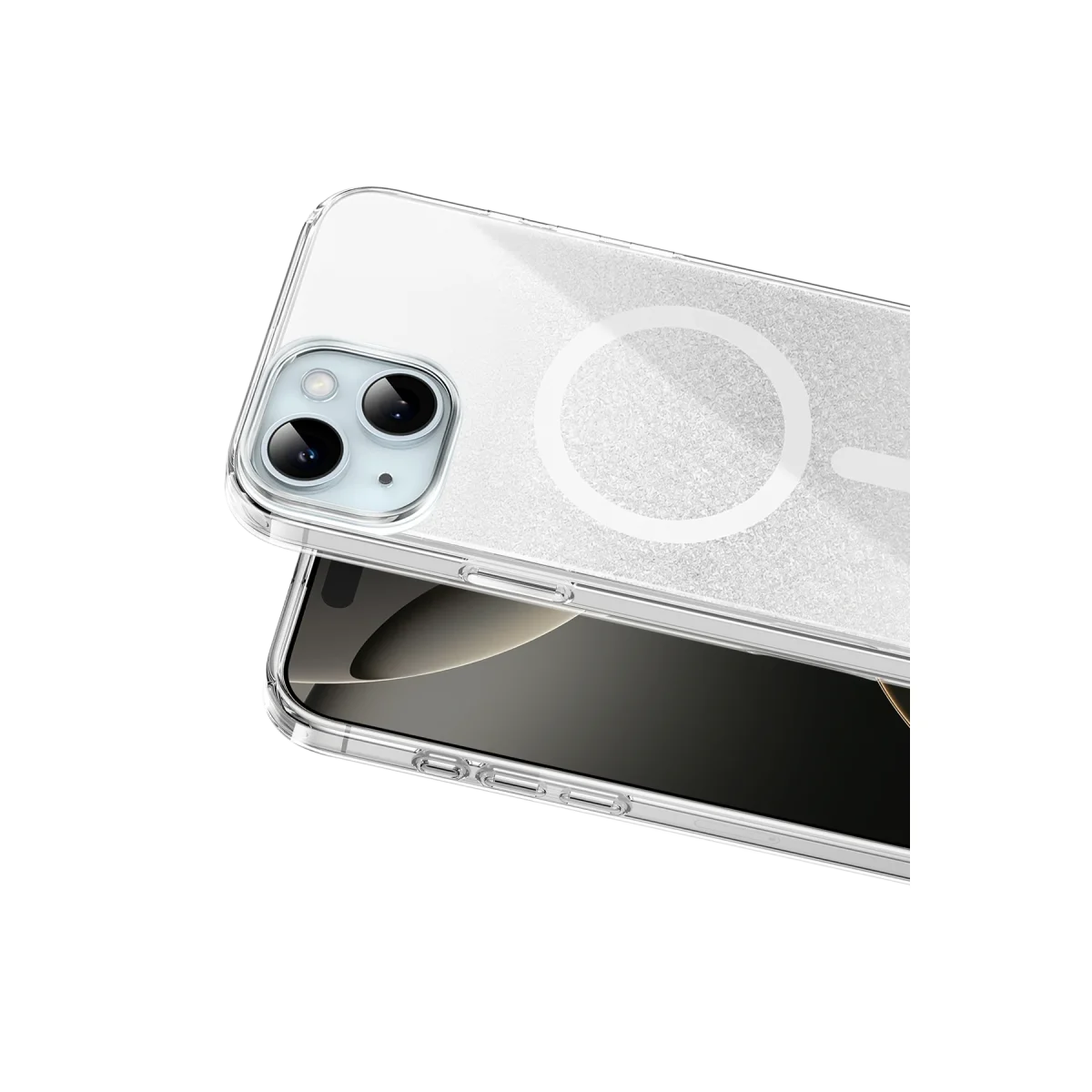 Onegif Apple iPhone 14 Sora Simli Magsafe Kapak - Beyaz görsel 2