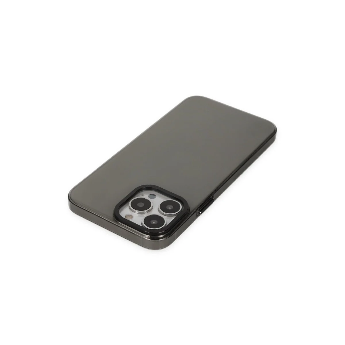 Apple İphone 13 Pro Max Kılıf Anka Pc Sert Metal Kapak - Siyah görsel 3
