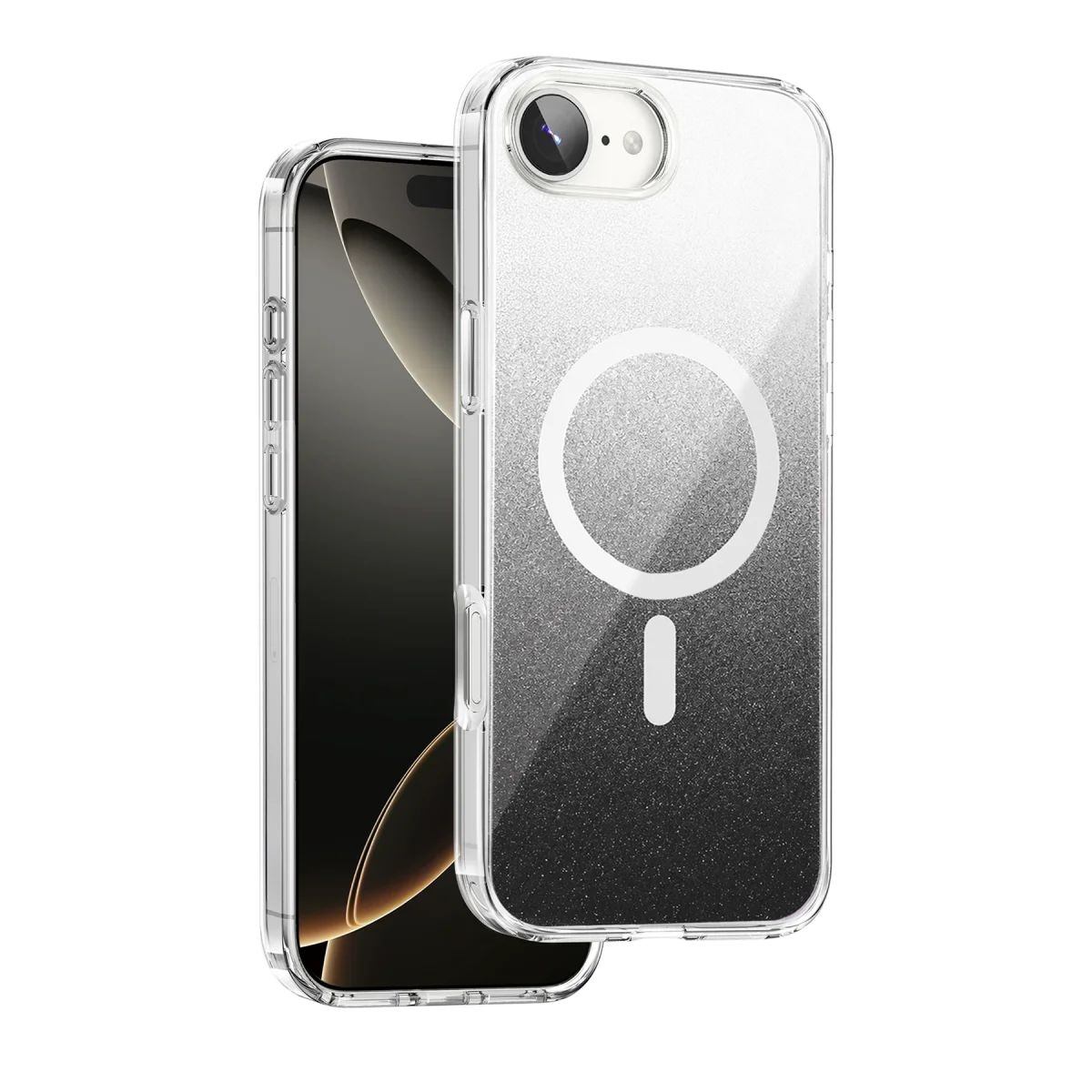 Onegif Apple iPhone 17E Sora Simli Magsafe Kapak - Siyah