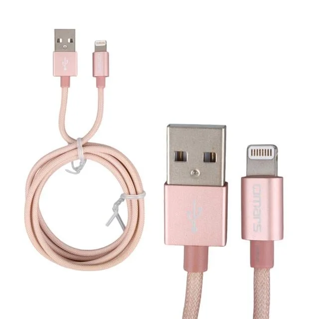 Omars OMLT040RGLPB 5 Volt 2.4 Amper USB To Lightning Şarj Kablosu görsel 4