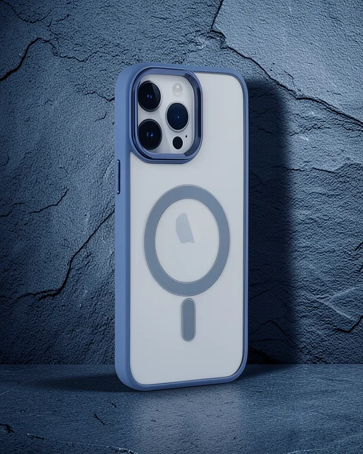 Apple İphone 14 Pro Kılıf Room Magneticsafe Silikon - Sierra Blue