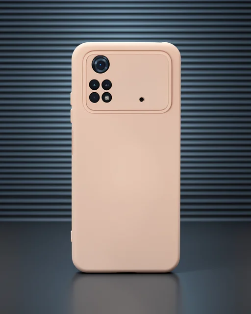 Xiaomi Poco M4 Pro 4g Kılıf Nano İçi Kadife Silikon - Pudra