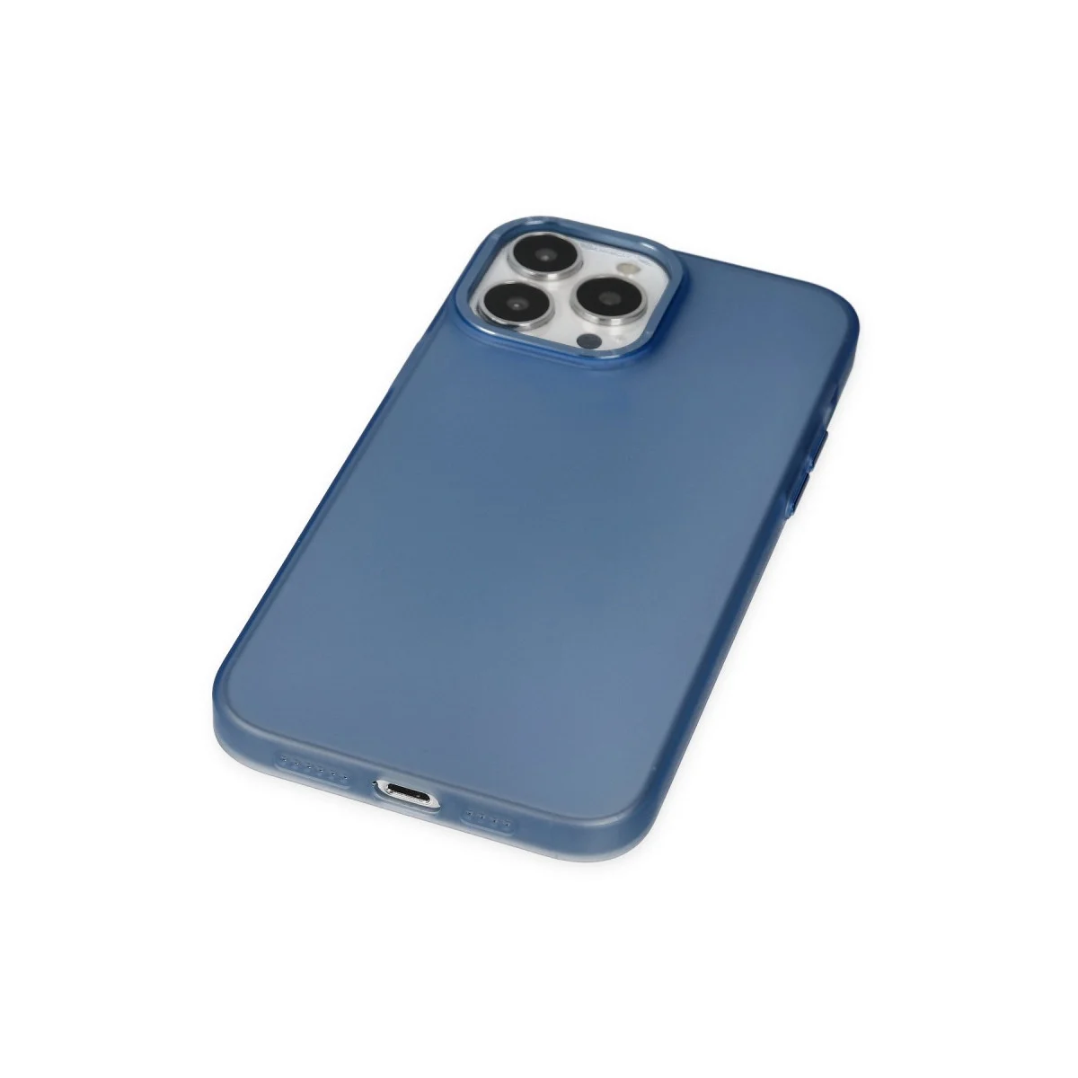 Apple İphone 14 Pro Kılıf Modos Metal Kapak - Lacivert görsel 3