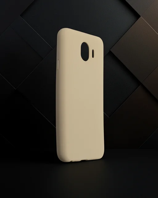 Samsung Galaxy J4 Kılıf First Silikon - Gold