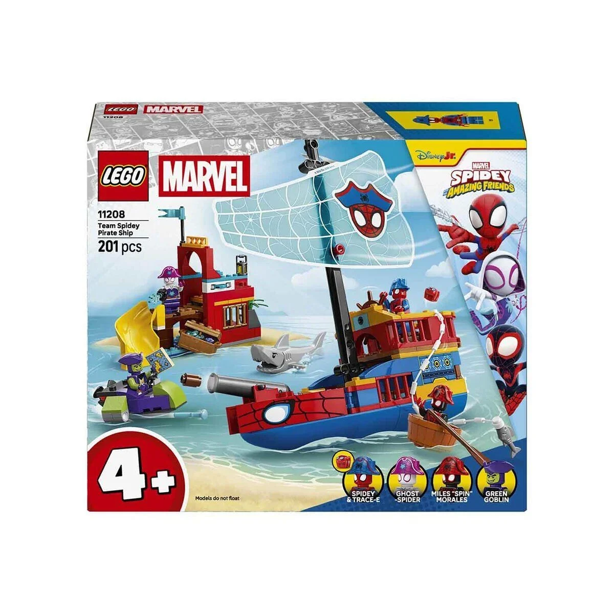 11208 Lego Spidey Spidey Takımı Korsan Gesi 201 parça +4 yaş görsel 8
