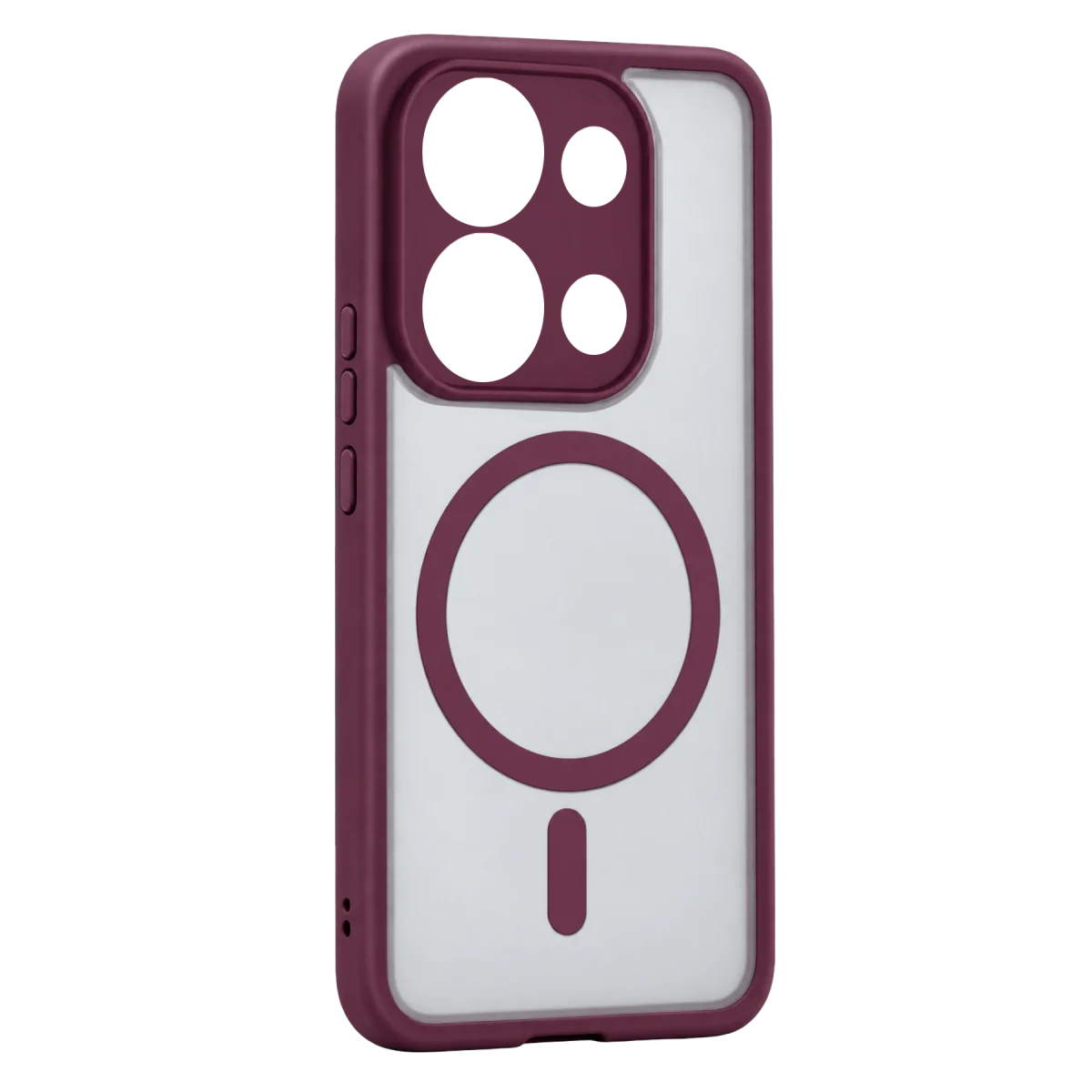 Xiaomi Redmi Note 13 Pro 4G Loji Magsafe Kapak - Bordo