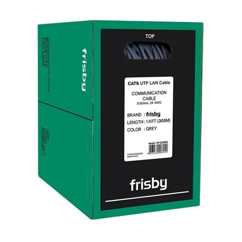 FNW-CAT622 305MT 0.50MM 24AWG CAT6 Utp Kablo Gri