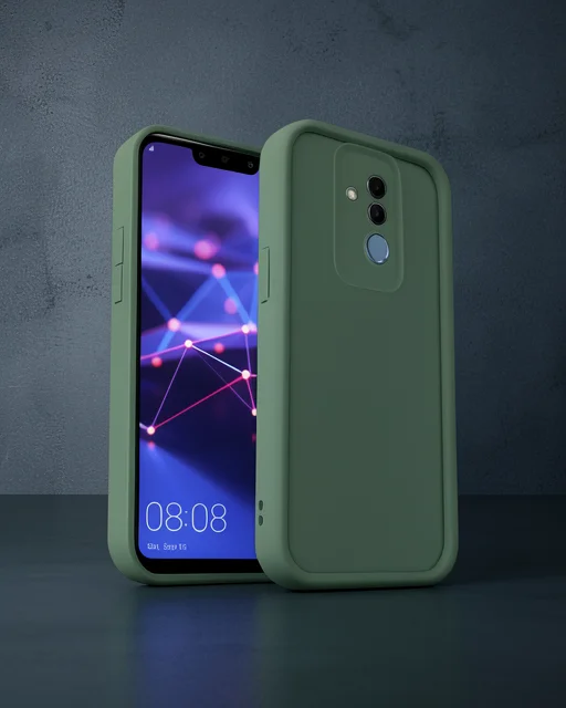 Huawei Mate 20 Lite Kılıf Viera Silikon - Koyu Yeşil