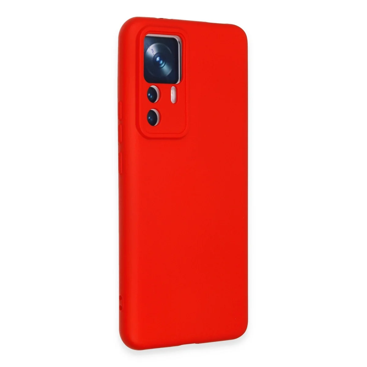Xiaomi Mi 12t Pro Kılıf Nano İçi Kadife Silikon - Kırmızı görsel 2