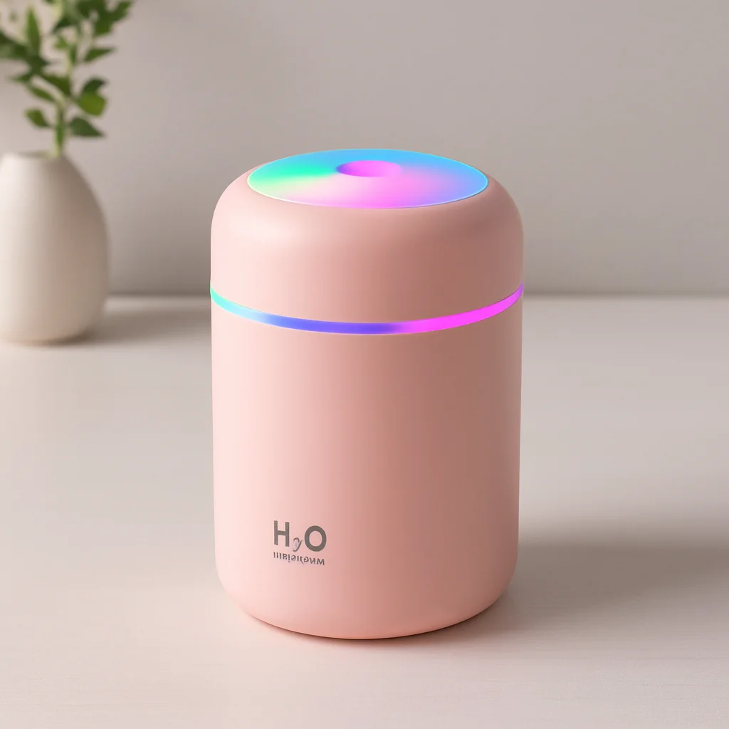 ni USB Hava Nemlendirici 300ml - Işıklı Taşınabilir Aroma Difüzör