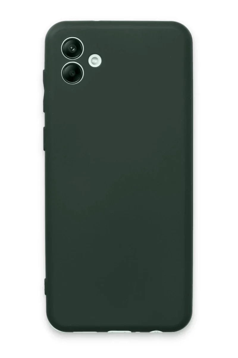 Samsung Galaxy A04E Kılıf First Silikon - Koyu Yeşil görsel 2