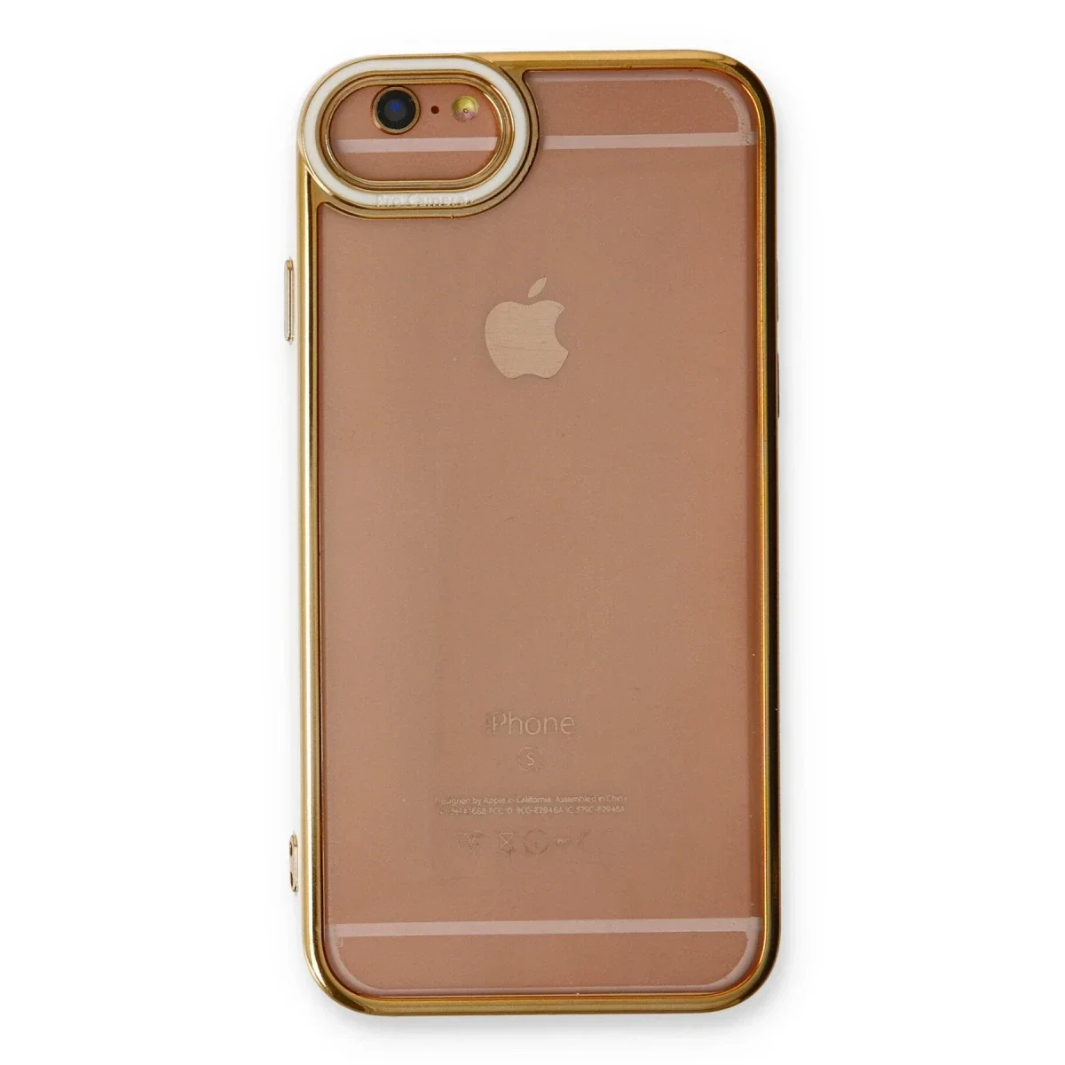 Apple iPhone 6 Kılıf Liva Lens Silikon - Beyaz görsel 2