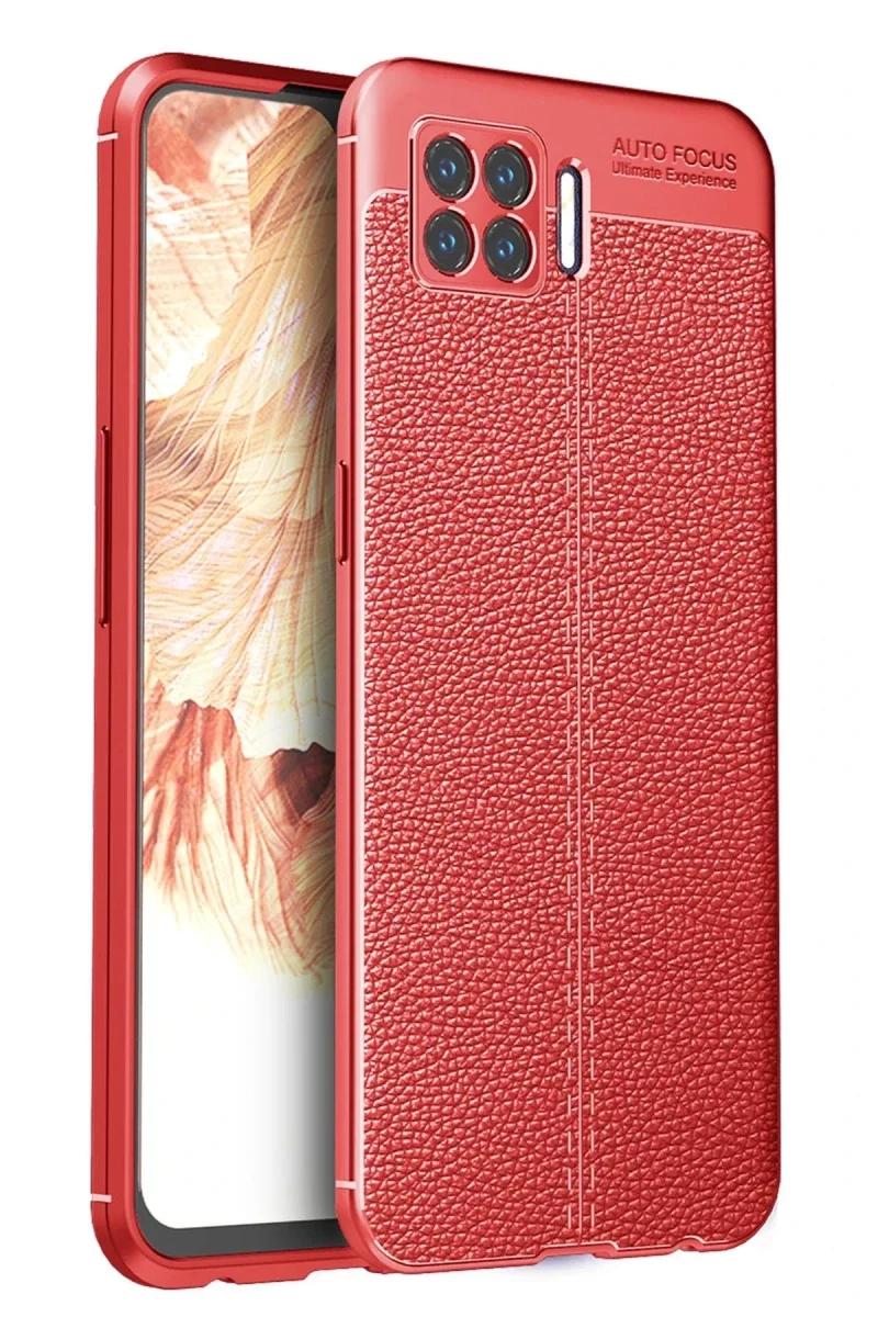 Oppo A73 Kılıf Auto Focus Kapak - Kırmızı